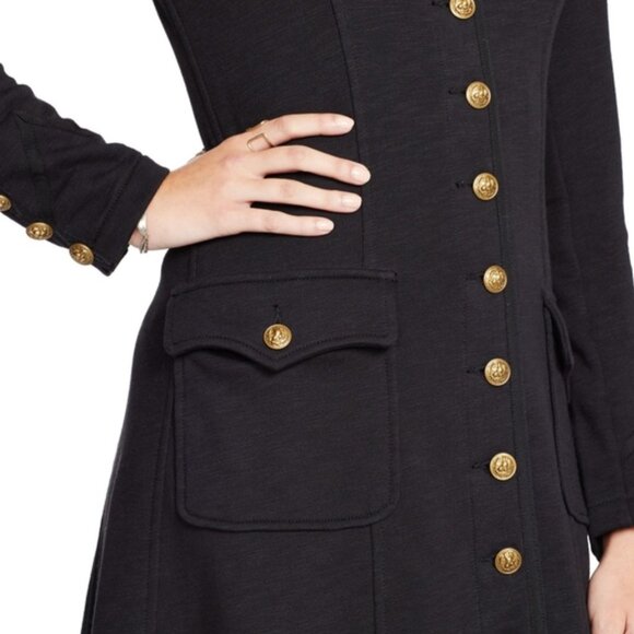 DENIM and SUPPLY RALPH LAUREN Navy BLUE Long Military Officer's Coat Small - Picture 6 of 16